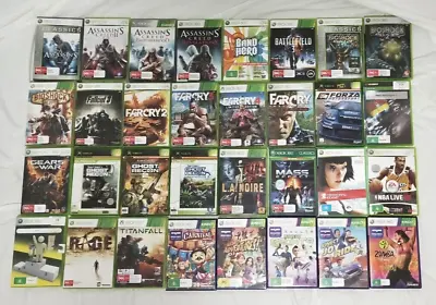 Xbox 360 Games Bulk Lot 32 - All Except 2 Are Complete With Manuals • $99.95