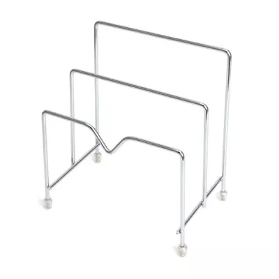 Stainless Steel Lid Rack Cutting Board Holder Organizer For Kitchen • £8.62
