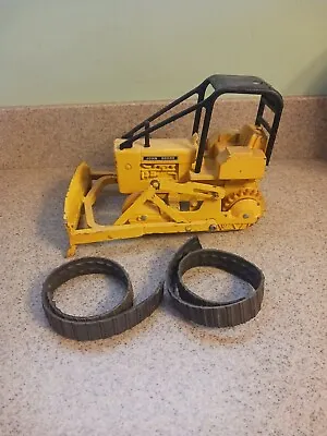 Ertl John Deere Yellow Crawler W Blade Construction Toy 1/16 For Parts Or Repair • $29.99