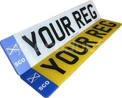 Scotland Standard Road Legal Car Reg Registration Number Plates Best Quality • £14.89