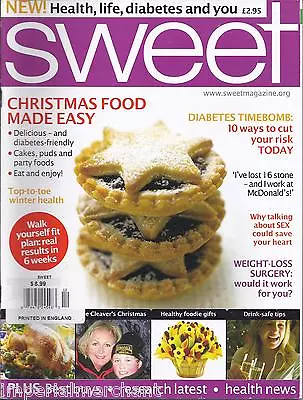 Sweet Magazine Christmas Food Made Easy Diabetes Winter Health Weight Surgery . • $13.45