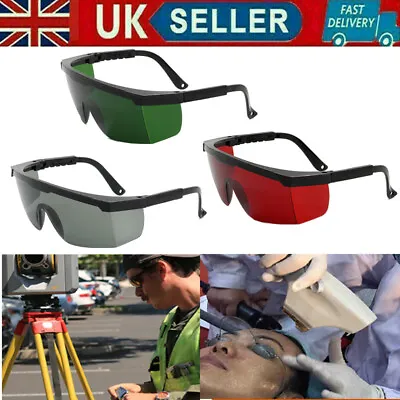 New Laser Colourful Safety Glasses Protection Goggles Eye Spectacles Protective • £6.63