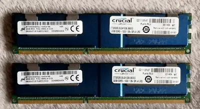 Crucial 64 GB (2 X 32 GB) SERVER RAM KIT PC3L-10600L DDR3 LRDIMM MT72KSZS4G72LZ • £38