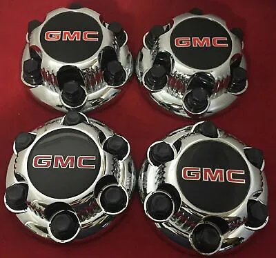 4pcs Chrome GMC SIERRA SAVANA YUKON 6 Lug Center Caps For 16  17  Steel Rims. • $46.99