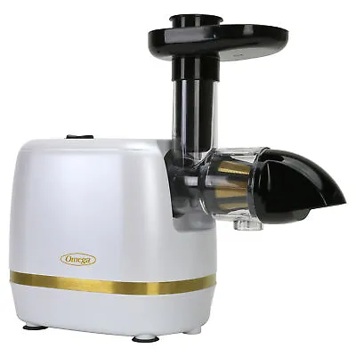 Omega Cold Press 365 Compact Masticating Horizontal Juicer In White • £94.95