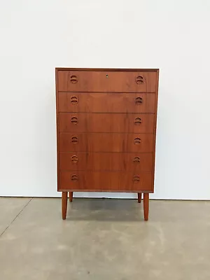 Vintage Danish Mid Century Modern Teak Dresser / Chest Of Drawers • $1210.30