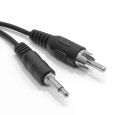 3.5mm Mono Jack Plug To Single RCA Phono Plug Audio Cable 1.2m • £2.69