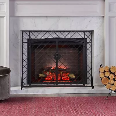 Memori Contemporary Iron Fireplace Screen • $69.36