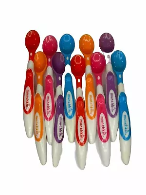 Munchkin Soft-Tip Infant / Baby Spoons BPA Free Multi-Color Lot Of 10 • $7.97