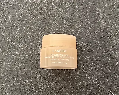 Bn   Laneige   Mini Vanilla Lip Sleeping Mask Balm - 3g ! • £6.99