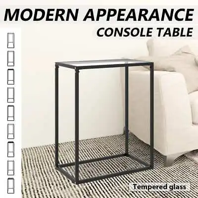 $71.99 • Buy  Console Table Tempered Glass Multi Colours/Sizes With/without Feet VidaXL
