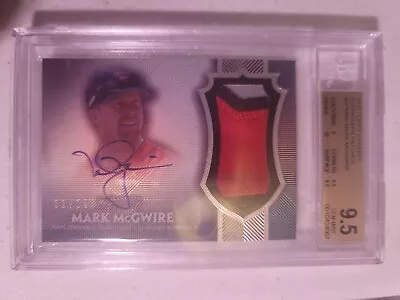 2017 Topps Dynasty Autograph Patches #APMM8 Mark McGwire BGS 9.5 #'D 1/10 • $300