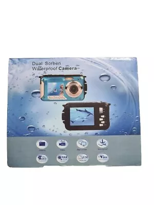 Underwater Camera - Dual Screens Full HD 2.7K 48MP Digital Camera LCD Displays • £45.99