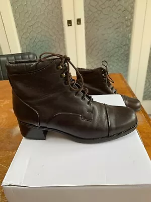 Gabor Lace-up Ankle Boots Size5 Brown Barely Worn Beautiful • £27.99