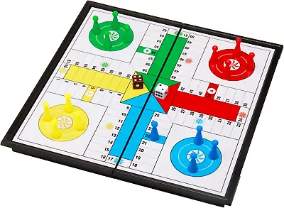 10  Ludo Go Board Folding Travel Magnetic Ludo Set • $17.17