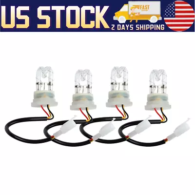 $32.98 • Buy 4 Pcs Car Hide A Way Flash Strobe Spare Lamp Replacement Bulbs Tube Light White