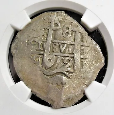 Bolivia: Ferdinand VI Cob 8 Reales 1752 P-q AU50 NGC • $1256.57