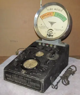 1930`s Jewell Pattern 214 Radio Repair Shop Counter Top Tube Tester Checker  #3 • $250