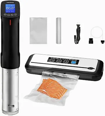 Inkbird Vacuum Sealer Machine Sealing Cutter + WiFi Precision Cooker Sous Vide  • $89.40