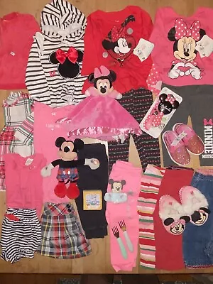 25 Piece Baby Girl 12 M Minnie Mouse Clothes Shoes Slippers Lovey Plush Some NWT • $64.99