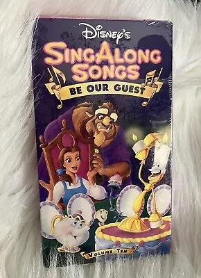 Disneys Sing Along Songs - Beauty And The Beast: Be Our Guest (VHS 1992) SEALED • $4.89
