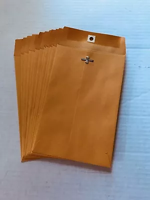 Qty-12 Heavyweight 6 X 9 Manila Clasp Envelopes • $5