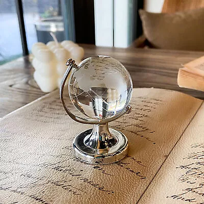 Round Earth Globe Magical Miniature Crystal World Map Mini • $9.60