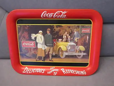   Vintage Coca Cola Tray   Touring Car    • $12.95