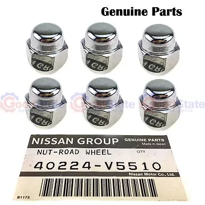 GENUINE Nissan GT-R R35 Pulsar N15 350Z Z33 Chrome Alloy Wheel Nut Set X6 • $35.35