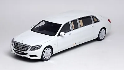 1/18 Autoart 76296 Mercedes-benz Maybach S600 Pullman White Composite • $289.28