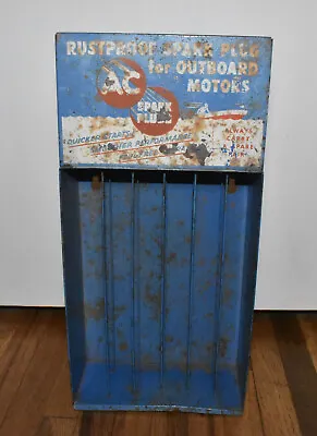 Vintage AC Spark Plugs Outboard Boat Motor Countertop Display Rack Advertising • $259.95