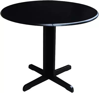 Dual Drop Leaf Dining Table 36-Inch Black • $303.15