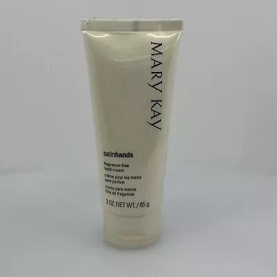 Mary Kay SATIN HANDS Fragrance Free Hand Cream 3 Oz. New • $15.20
