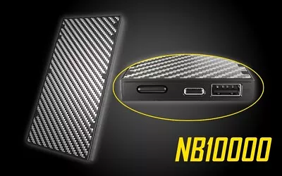 $61.99 • Buy NITECOR NB10000 Quick-Charge USB/USB-C Dual Port 10000mAh Lightweight Power Bank