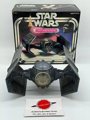 1978 Darth Vader’s Tie Fighter Complete W/ Box Vintage Star Wars Kenner Vehicle • $299.95