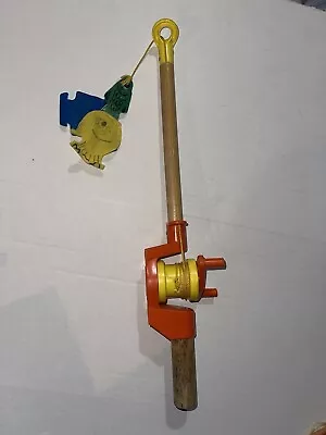 Vintage Playskool Fishing Pole Childrens Toy Camping Fish Rod & Reel • $15