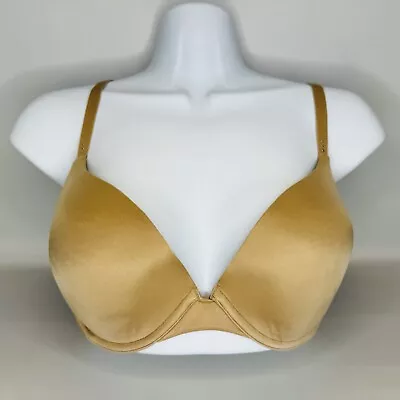 Victoria’s Secret Demi Uplift Bra 36D Beige Biofit Underwire Padded • $13.49