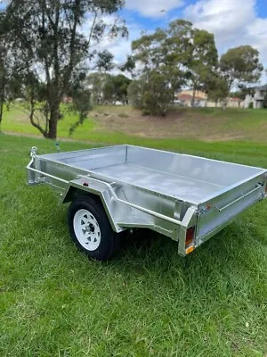 7x5 Single Axle Box Trailers With Cage • $2199