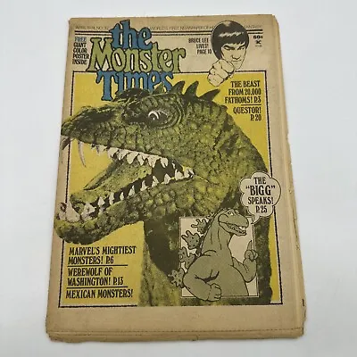 The Monster Times Magazine Newspaper Vol. #1 Issue #32 APR 1974 The Beast Cover • $25