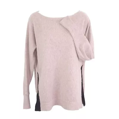 Banana Republic Heathered Pink Wool Alpaca Blend Sweater Boat Neck Size S • $19.15