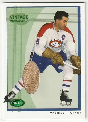 2002-03 Parkhurst Vintage Memorabilia Maurice Richard Jersey /20 • $119.95