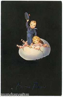 Children IN One Oeuf. Children. Egg. Small Marin. Little Sailor. Fleurs. Flowers • $13.59