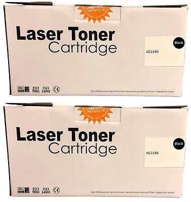 2x Compatible UG3380 Black Toner Cartridges For Panasonic UF-6100 Fax Machine • £151.34