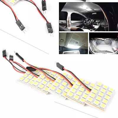 Festoon Interior Dome Light T10 BA9S + LED 5050 15SMD Panel Adapter White 5pcs • $10.26