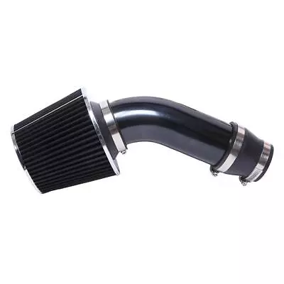 Air Intake Filter Induction Pipe Kit 3  Car Cold Hose System Black Universal Set • $28.87