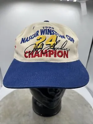 Jeff Gordon Vintage 1995 NASCAR Winston Cup Champion AJD Snapback Cap Hat -  • $13.99