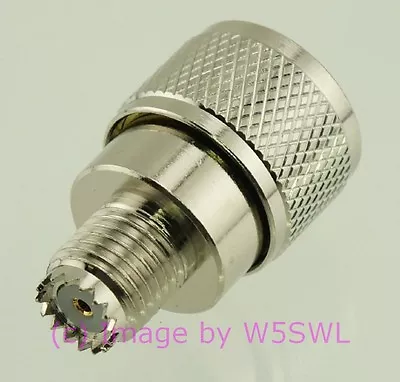 Mini-UHF Female To UHF Male Coax Connector Adapter By W5SWL • $4.94