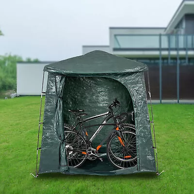 Outdoor Storage Waterproof Shelter Foldable Garden Bicycle Storage Tent Shed Kit • $64.86