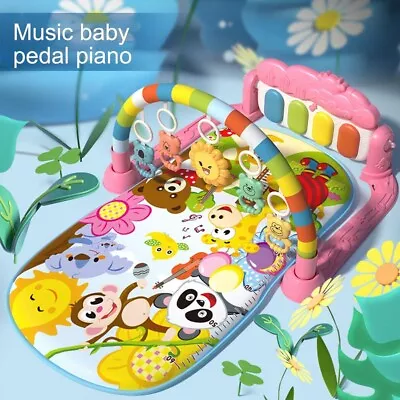 5in1 Baby Play Mat Gym Multi-functional Piano Kid Musical/light Activity Toy • £19.99