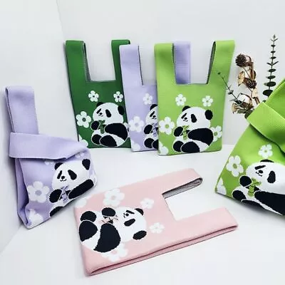 Handmade Tote Bag Reusable Shopping Bags Knot Wrist Bag  Women Girls • $16.43